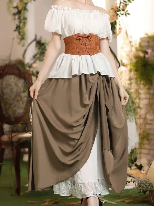 scarlet-darknss-skirts-renaissance-skirts-elastic-waist-double-layer-lace-hem-long-skirts