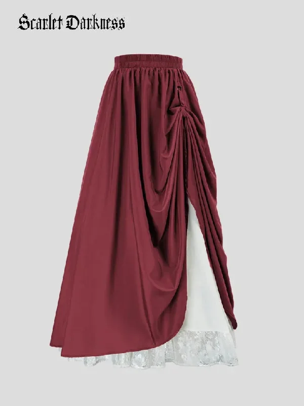 scarlet-darknss-skirts-renaissance-skirts-elastic-waist-double-layer-lace-hem-long-skirts