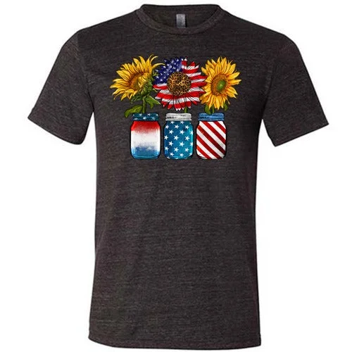 sunflower-mason-jars-shirt-unisex