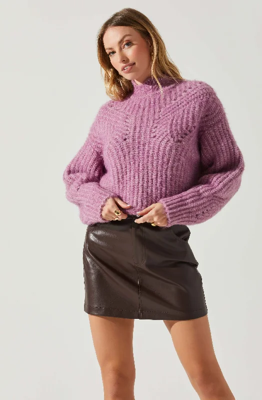 Sunniva Mock Neck Sweater